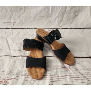 Walking Cradles Slid One Two Strap Heeled Sandal Size 9N